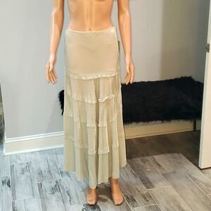 Gray Velvet Maxi Skirt NWT